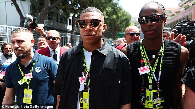 Kylian Mbappe was present at the Monaco Grand Prix a day after his final game for PSG