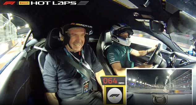 Mail Sport's Oliver Holt takes you through a breathtaking F1 hot lap at the Las Vegas Grand Prix