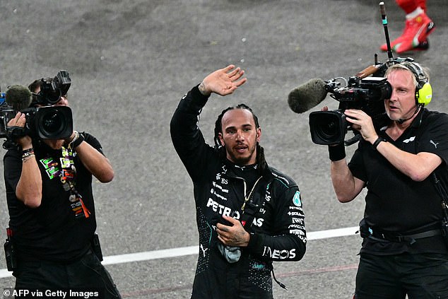 Lewis Hamilton ended his Mercedes career on a high with a fourth placed finish in Abu Dhabi