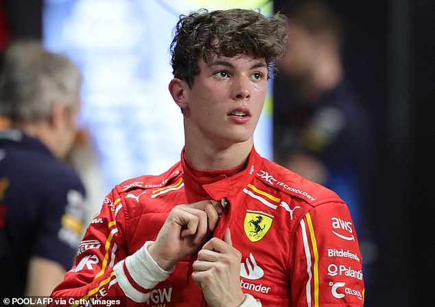 At 18 years old, Oliver Bearman is the youngest driver ever to ever for Ferrari in Formula One