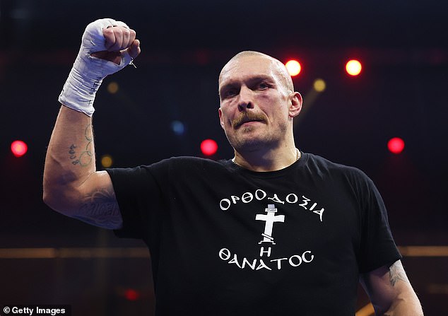 Oleksandr Usyk got his hand raised after beating Tyson Fury on points on Saturday night