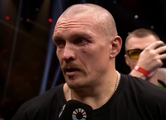 Oleksandr Usyk credited his wife Katerina for helping him beat Tyson Fury on Saturday night